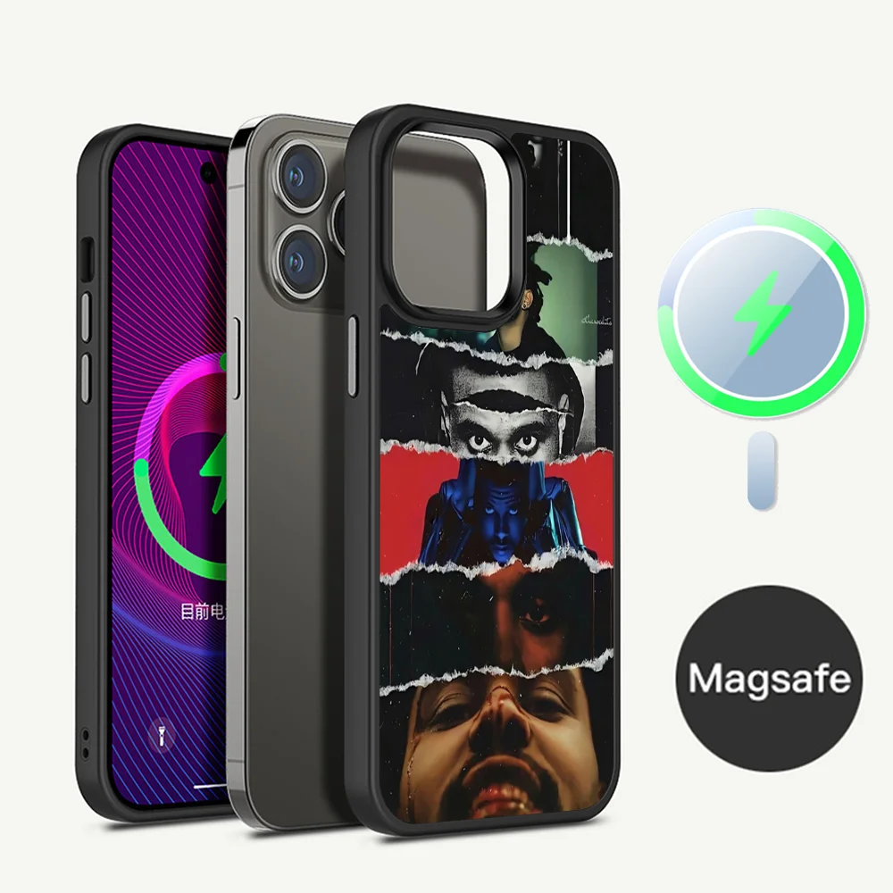 T-The W-Weeknd A-After H-Hours  Phone Case Magnetic Case For iPhone 14 13 12 11 15 Pro Max Plus Mini For Magsafe Wireless Charge