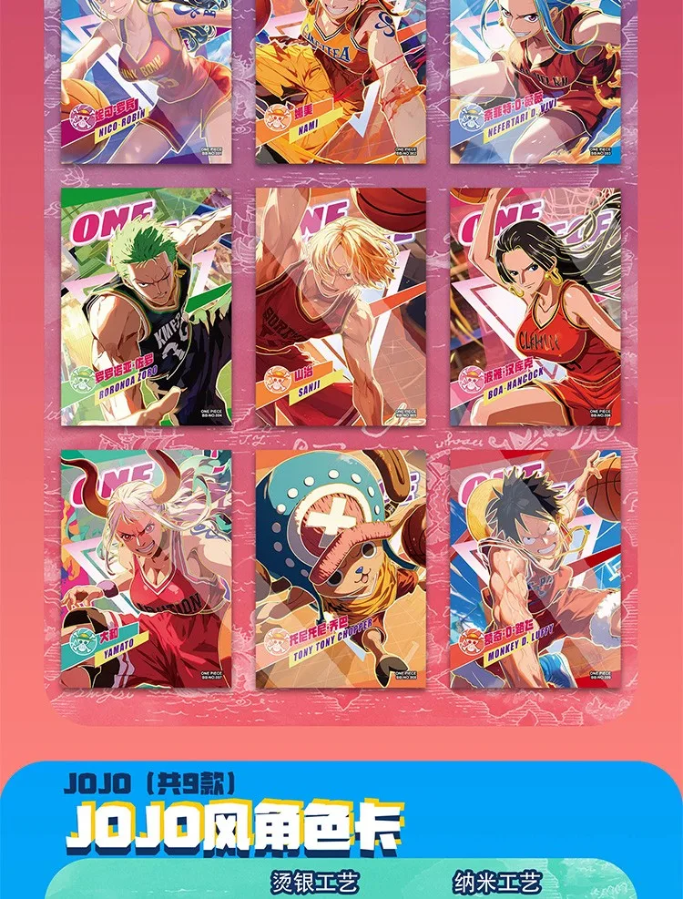 Nuove carte Fantasma Carte One Piece Mondo Turbulento Personaggio anime Rufy Zoro Nami Carte da collezione Giocattoli Regalo di compleanno per ragazzi