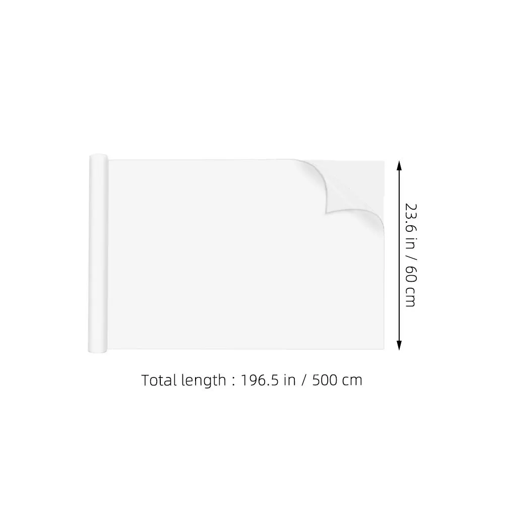 1 Roll Whiteboard Sticker Static Cling Electrostatic Adhesion Dry Erase Board for Walls Doors Fridge Reusable Fridge Whiteboard