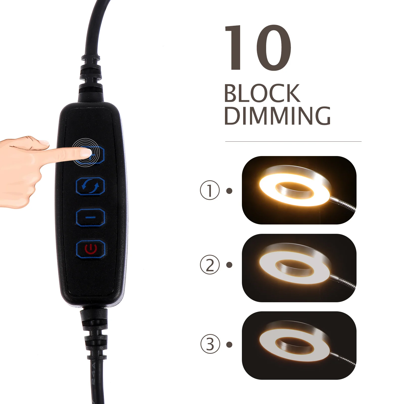 

Eye Protection Lamp For Bedroom Dorm Student Night Reading Dimmable Clip Light Bedside Decorative Lamp