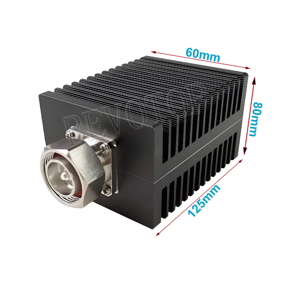 Square 100W 3GHz/4GHz L29 DIN Male RF Coaxial Termination Dummy Load SWR＜1.2 50 Ohm Connector Socket Brass Straight RF Adapters