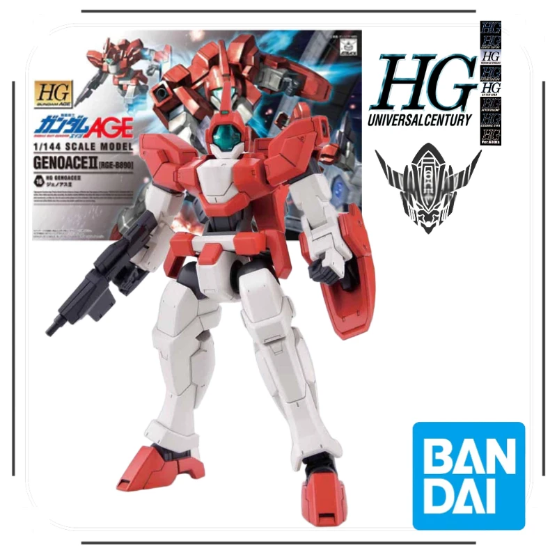 

Bandai Original 1/144 HG AGE 16 Genoas II Assembly model collect Holiday Gifts Decorations Ornaments Trendy toys Action doll