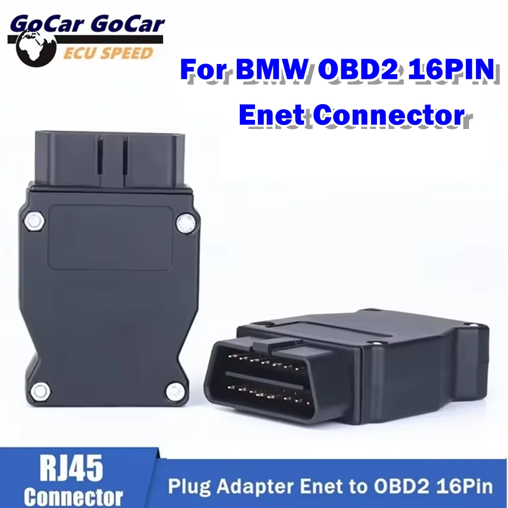 أحدث محول obd obdii 16 دبوس لسيارات BMW ENET إيثرنت إلى obd2 16Pin موصل التوصيل لواجهة سيارات BMW لكابل BMW obd2