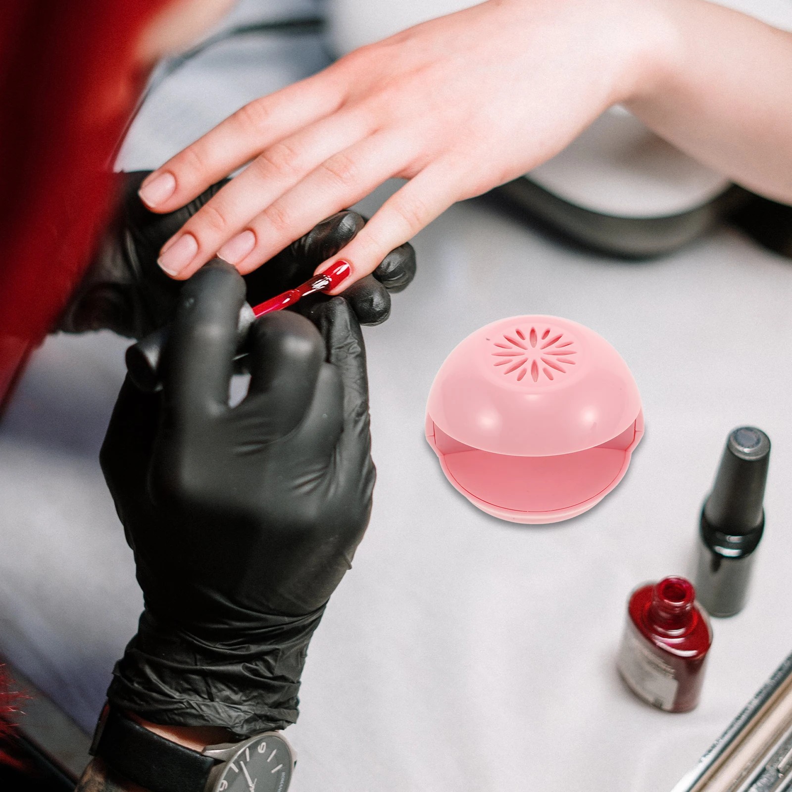 

Nail Dryer Fan Tool Portable Cordless Manicure Salon Touch Fans Polish Hands Nail Art School Plastic Material High Power