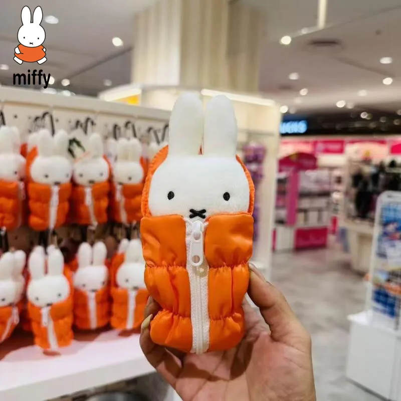 Cartoon Miffy Orange Sleeping Bag Ins Korean Doll Pendant Backpack Pendant Cute Doll Holiday Surprise Gift