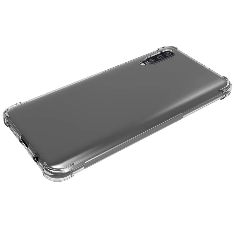 Für Samsung Galaxy A50 Dicke, stoßfeste, klare Silikon-Handyhülle für Samsung A50, transparente Schutzhülle – Detail 5
