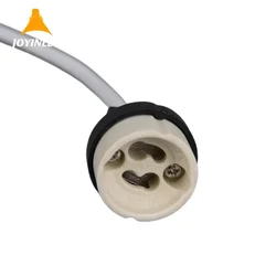 5/10/20/50pcs GU10 Ceramic LED/Halogen Lamp Holder 15cm Cord Length Lamp Holder Lighting Home Commercial Lighting Bulb Holder