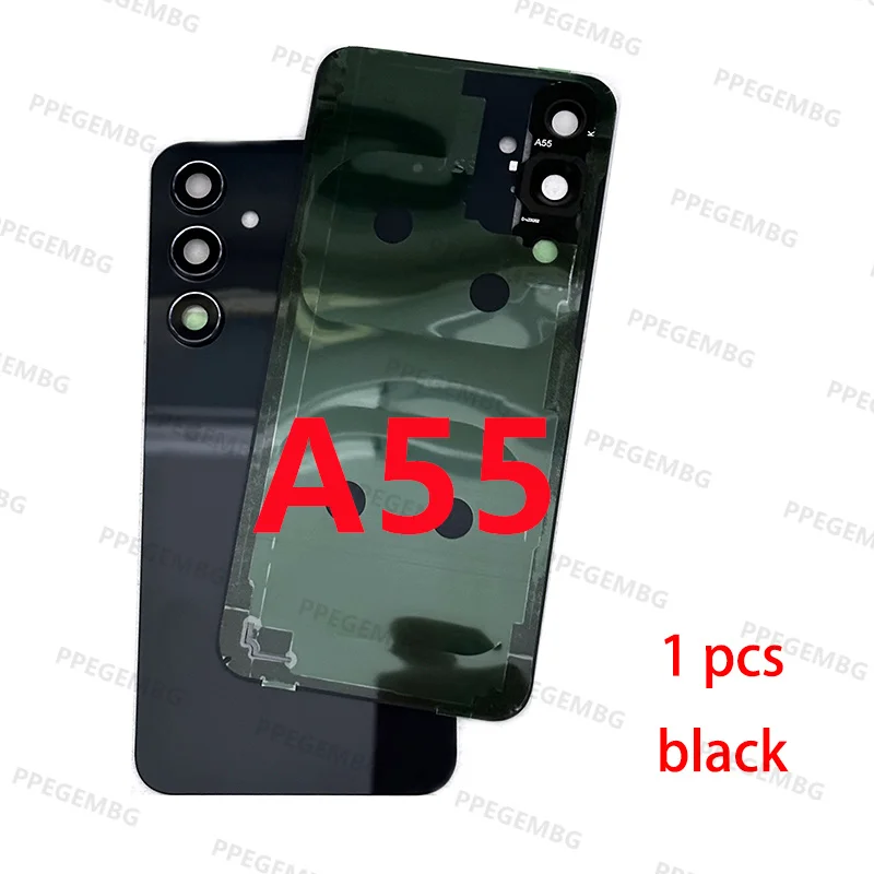 A55 5G A556 Glass For Samsung Galaxy SM-A55 Battery Back Cover Rear Door Lid Panel Shell Housing Case Camera Lens chaiss Sticker