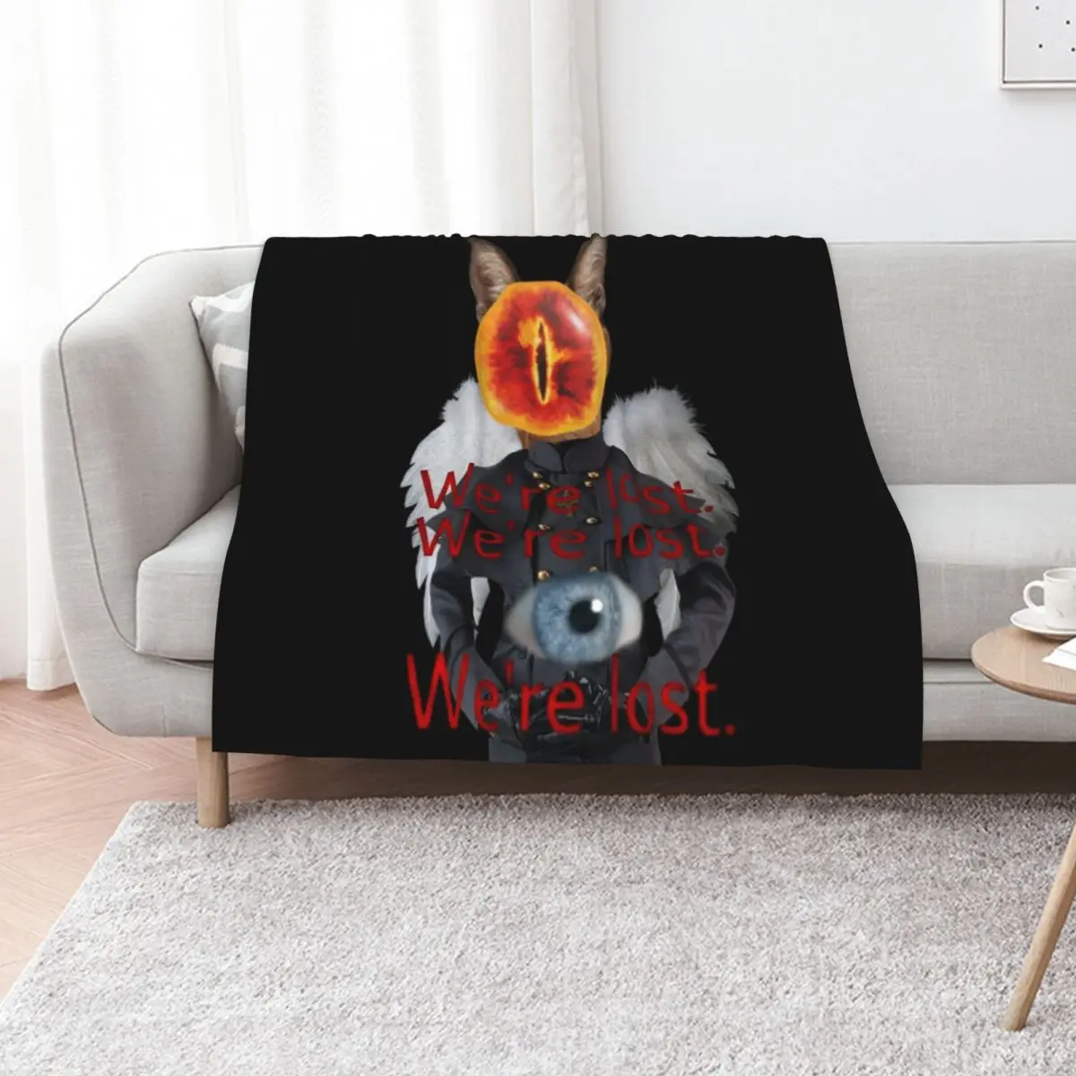 we're lost dreamcore Throw Blanket halloween Shaggy Loose Bed Fashionable Hair Luxury Designer Blankets