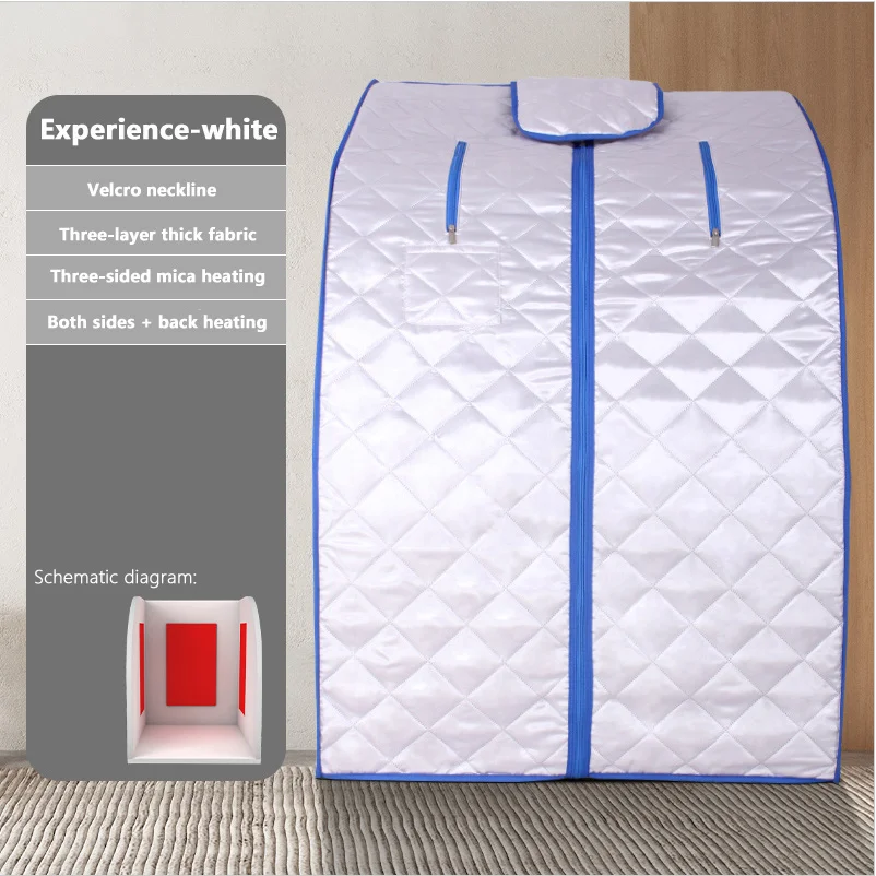 Portable Infrared Sauna Single Home Weight Loss Sauna Foot Heating 360 Degree All-round Heating