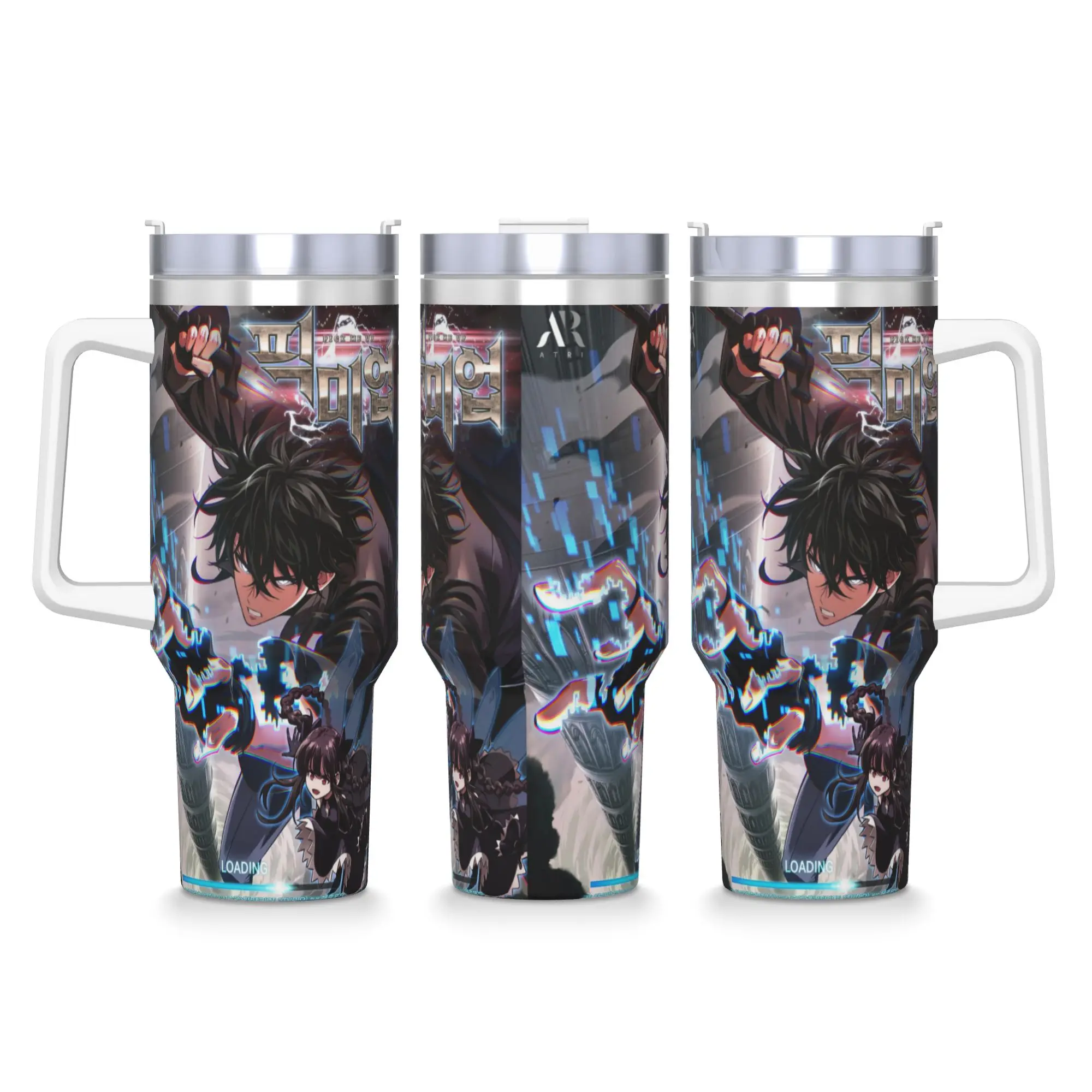 40OZ Stainless Steel Tumbler Solo Levelings Anime Thermal Cups  Keep Heat Cold and Hot Car Mugs Driving Water Bottle