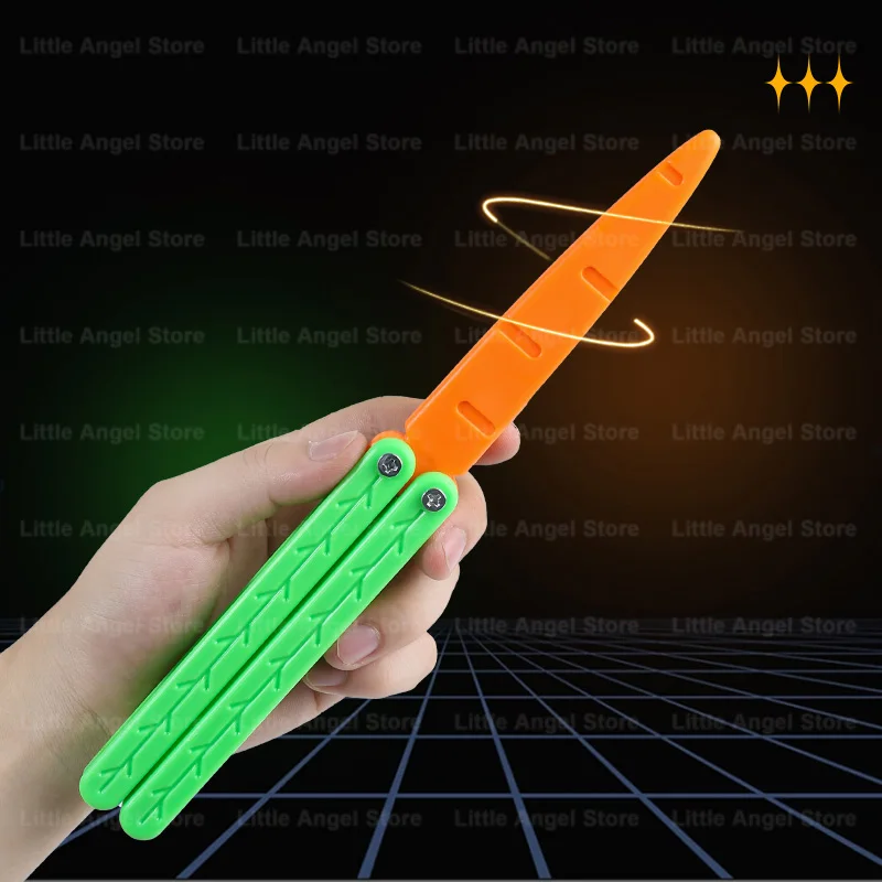 Neue 3D Gedruckt Schwerkraft Klaue Messer Spielzeug Stress Relief Schmetterling Zappeln Hand Greifer Sensorischen Spielzeug Klapp Klaue Messer Rettich für Geschenk