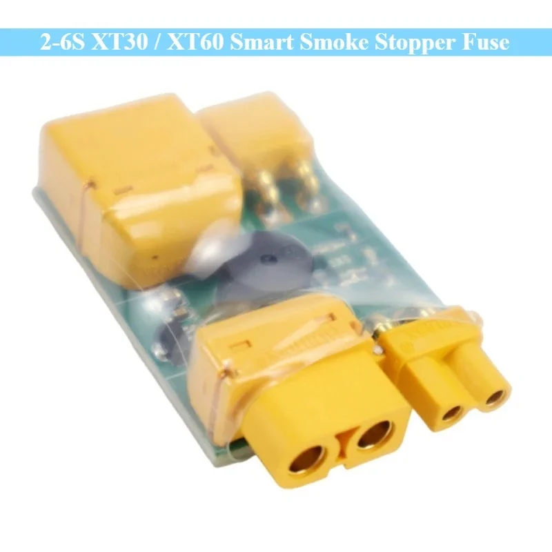 New Safety Plug 2-6S XT30 / XT60 Smart Smoke Stopper Fuse Test Short-circuit Protection Plug Circuit for RC FPV Racing Drone DIY
