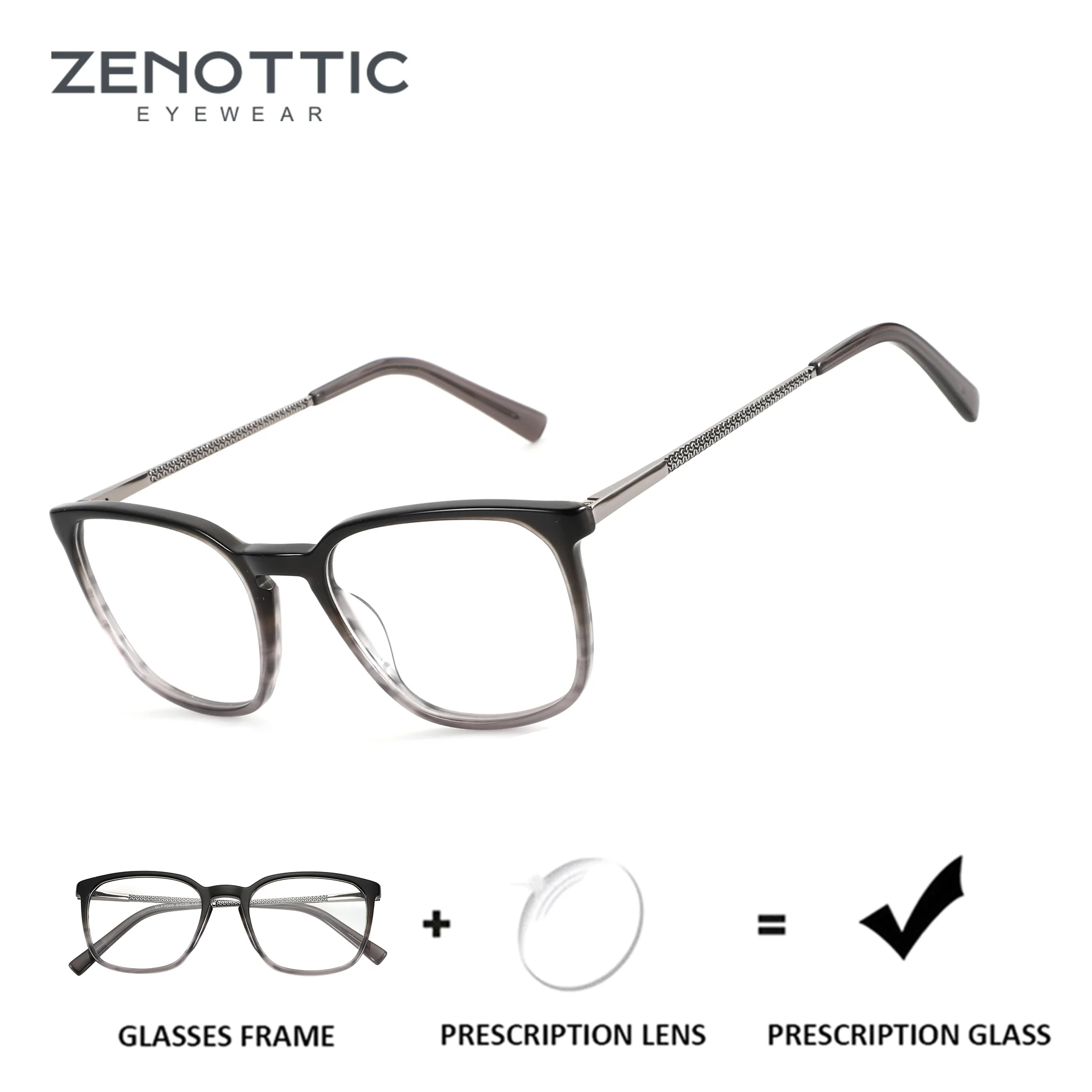 Men Shoes Zegna - ZENOTTIC (Tamanho S) Óculos de prescrição