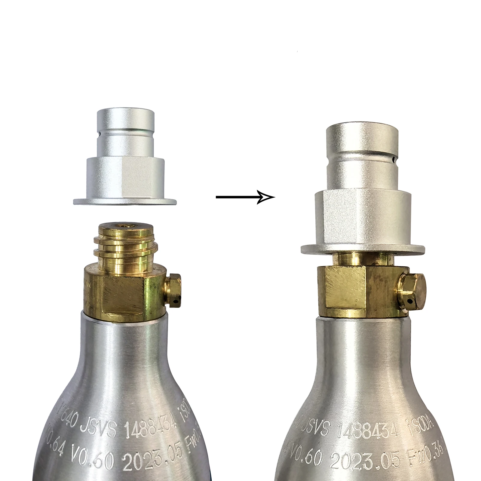 Terra DUO ART Adaptador CQC a CO2 para máquina de soda - imagen 5