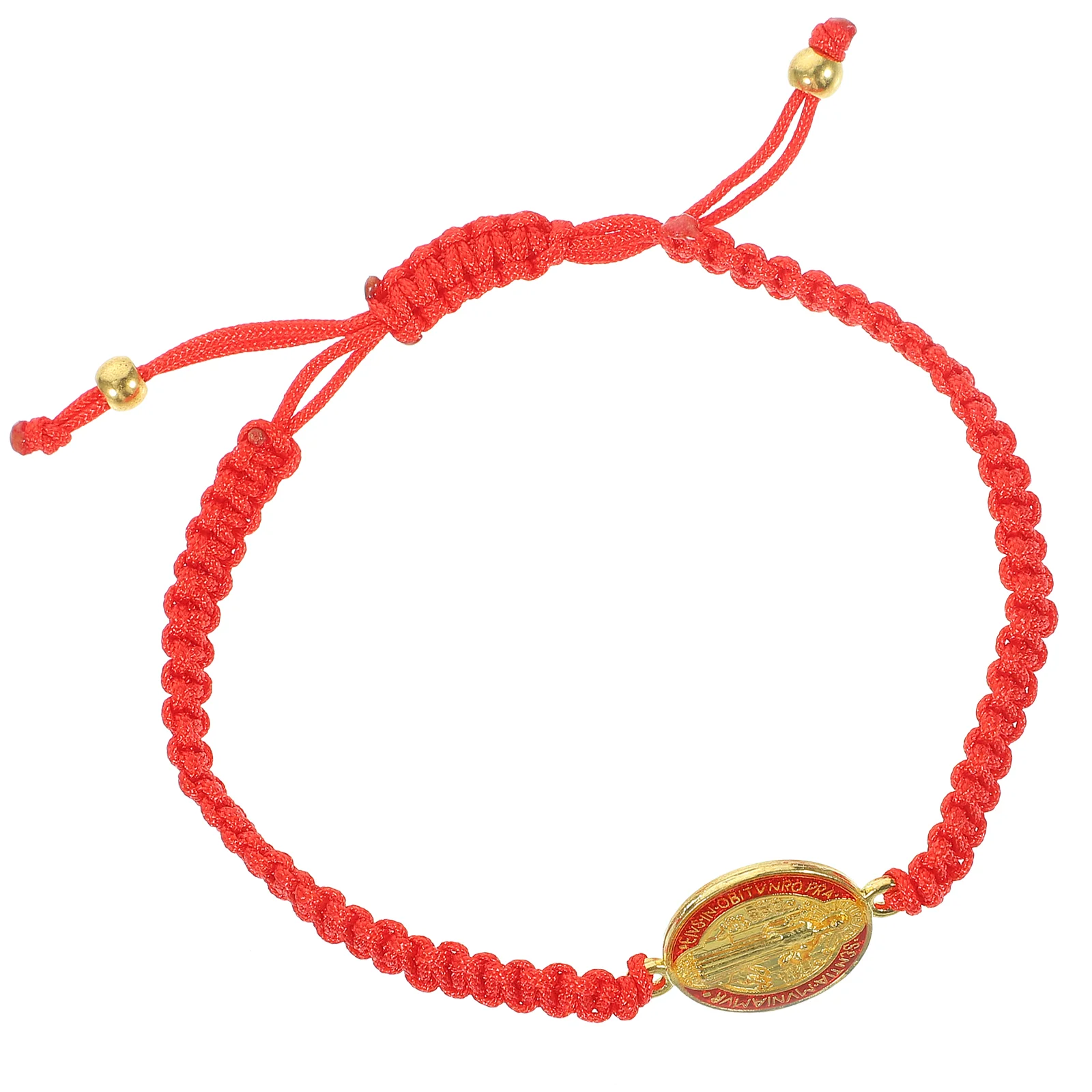 Men Bracelet Braid Handmade Bracelets Braided Benedict Woven The Cross St Patricks Religious Red Man