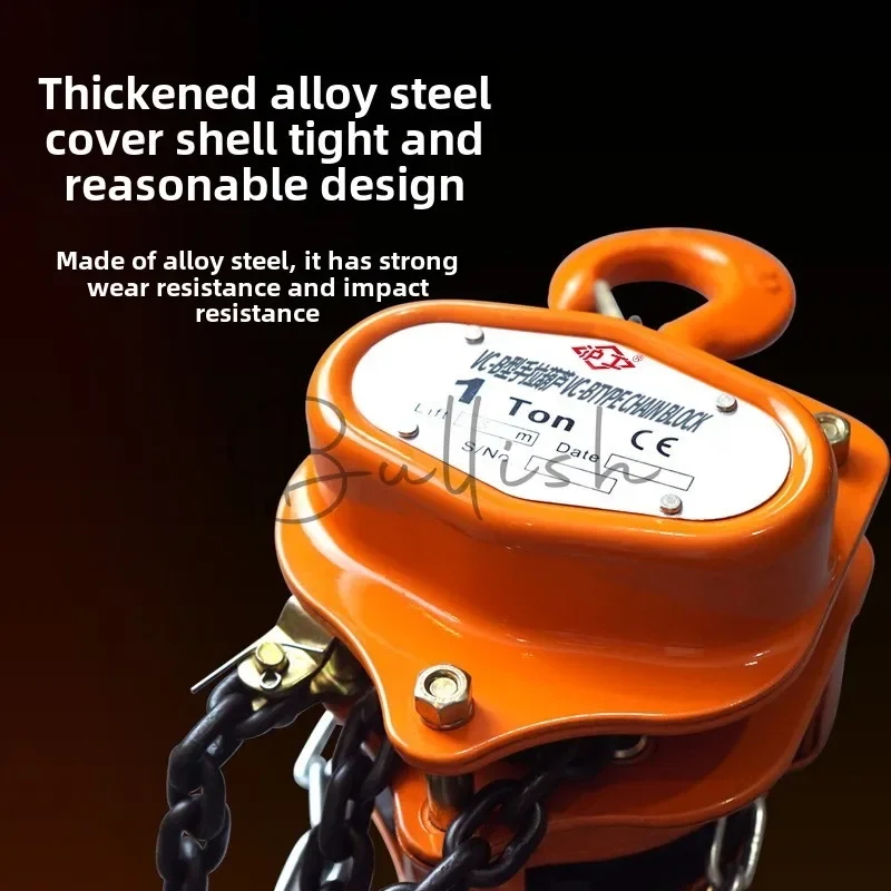 Chain hoist reversing chain manual crane lifting triangular iron