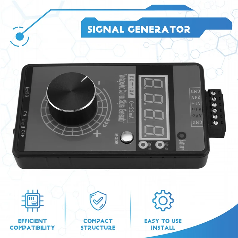 

ABKJ-0/4-20MA DC 0-10V Signal Generator,Analog Generator With 4-Digit LCD Display,Accuracy 0.01,For PLC/Panel Testing