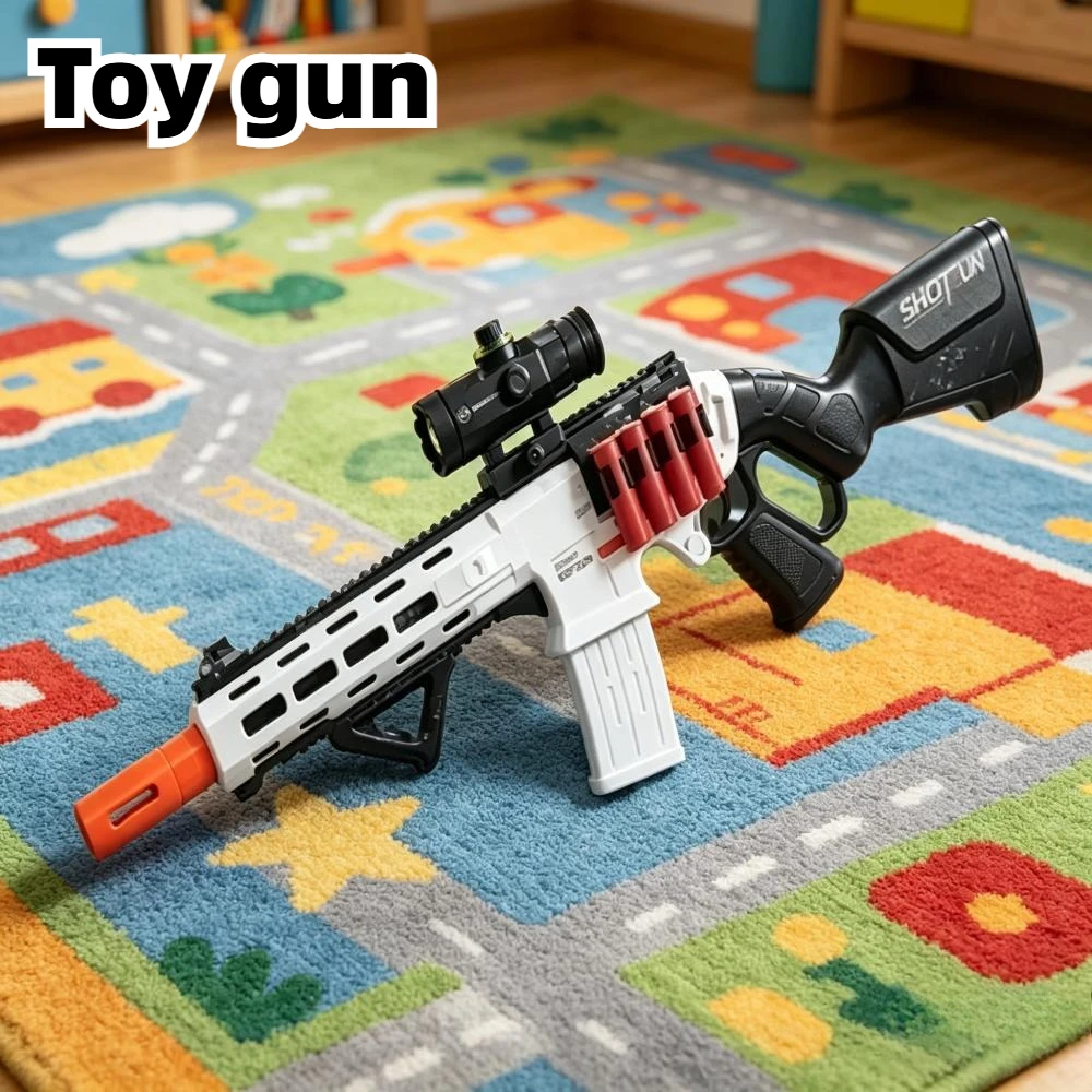 

New Model Ejector Soft Bullet Gun Loading Lever Firing Device Interactive Children's Toy Gun for Parents and Children