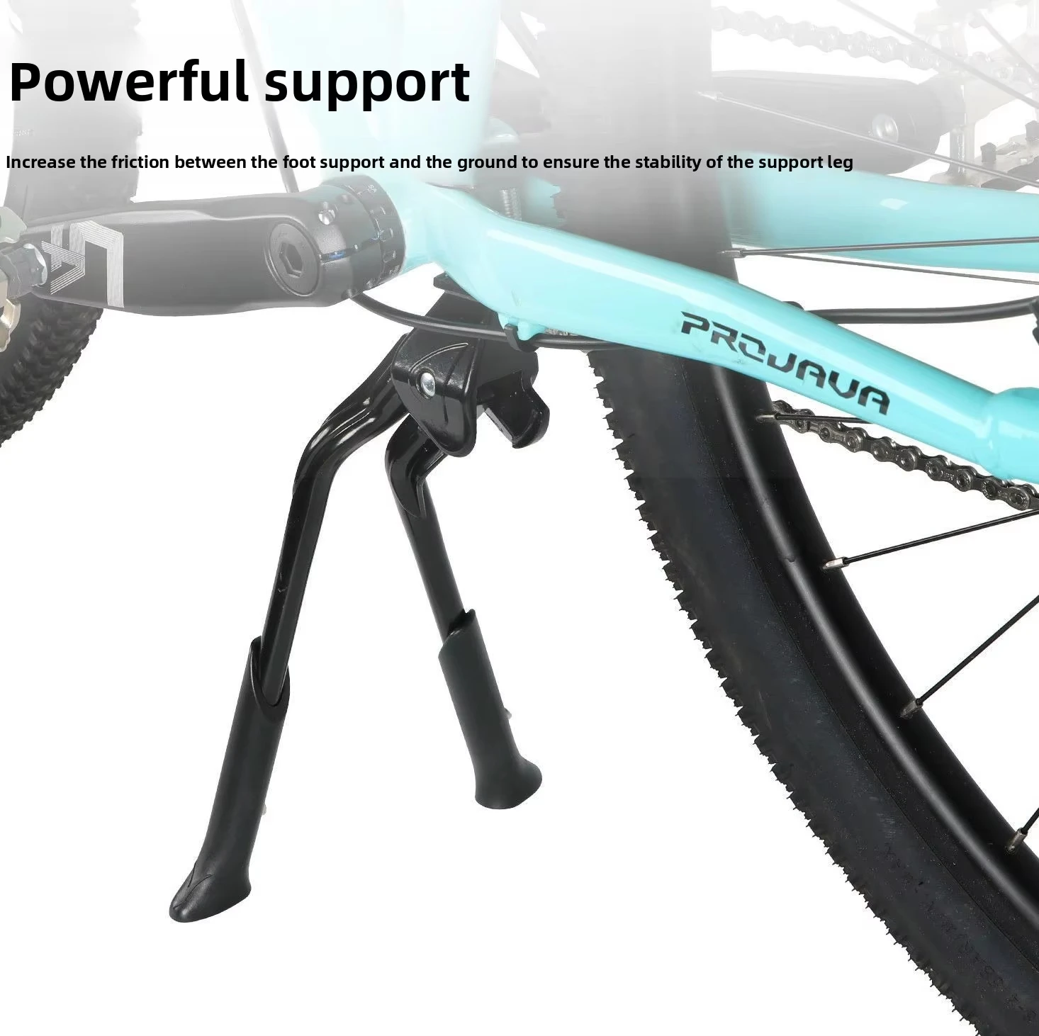 Folding Bike Double Bracket Bicycle Kickstand Adjustable Height Aluminum Alloy for Road Foldable Bike MTB Foot Support