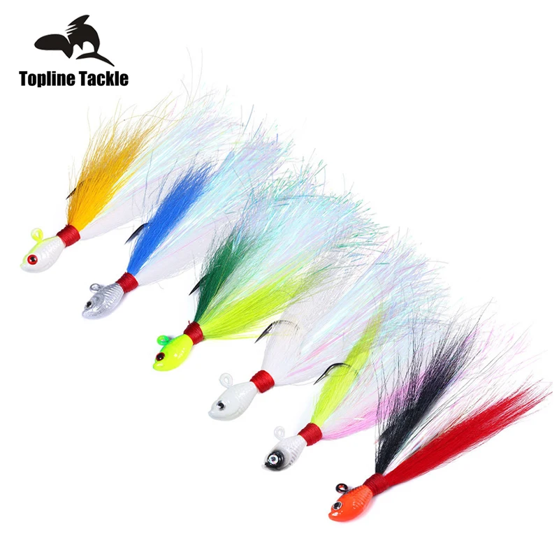 Inchiku Jig Head Sea Fishing Wobbler Bait Multicolor Trout Bass Jig Fishing Head Hook Fishing Bucktail Jig Fishing Accessories