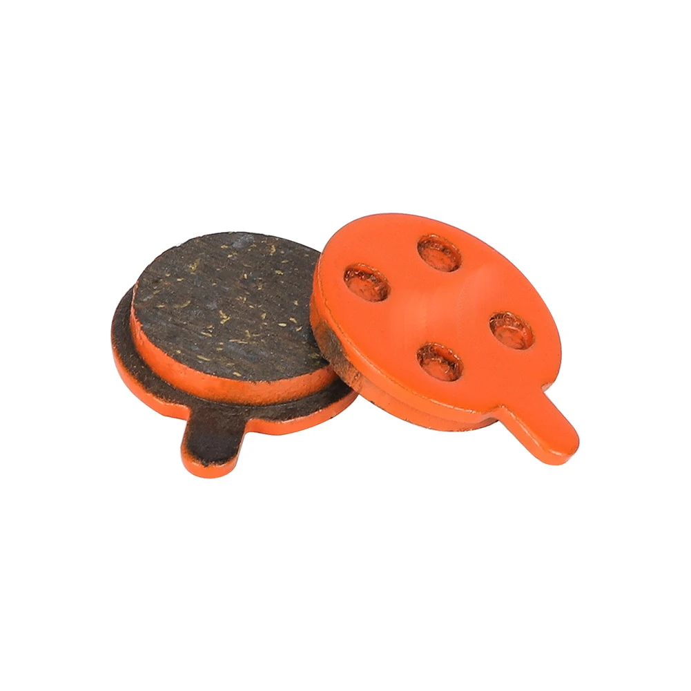 مجموعتان من وسادات الفرامل المعدنية المتعددة لشاومي برو سكوتر كهربائي الفرامل البرتقالية المعدنية الراتنج وسادات الاحتكاك ملحقات ركوب الدراجات #3