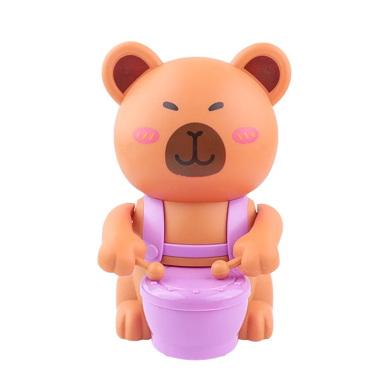 子供用ゼンマイ式ドラム叩きカピバラおもちゃ漫画動物ゼンマイ式ドラム叩き赤ちゃん学習ハイハイインタラクティブ面白いギフト