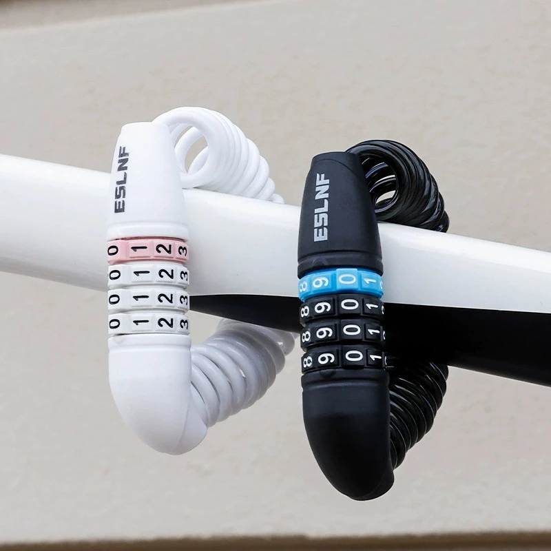 

Велосипедный шлем с паролем, стальной трос, сердечник из цинкового сплава, корпус из ПВХ, дорожный велосипед, MTB, блокировка, портативные аксессуары для велоспорта