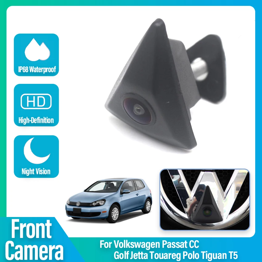 

Front Parking Front Camera For Volkswagen Passat CC Golf Jetta Touareg Polo Tiguan T5 Waterpoof Night Vision HD Logo Embedded