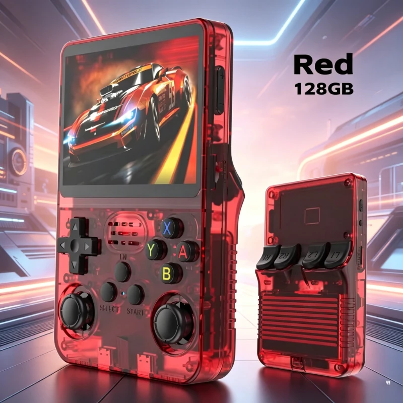 

Open Source R36S Retro Handheld Video Game Console Linux System 3.5 Inch IPS Screen Portable Pocket Video Player R35S 64GB Games