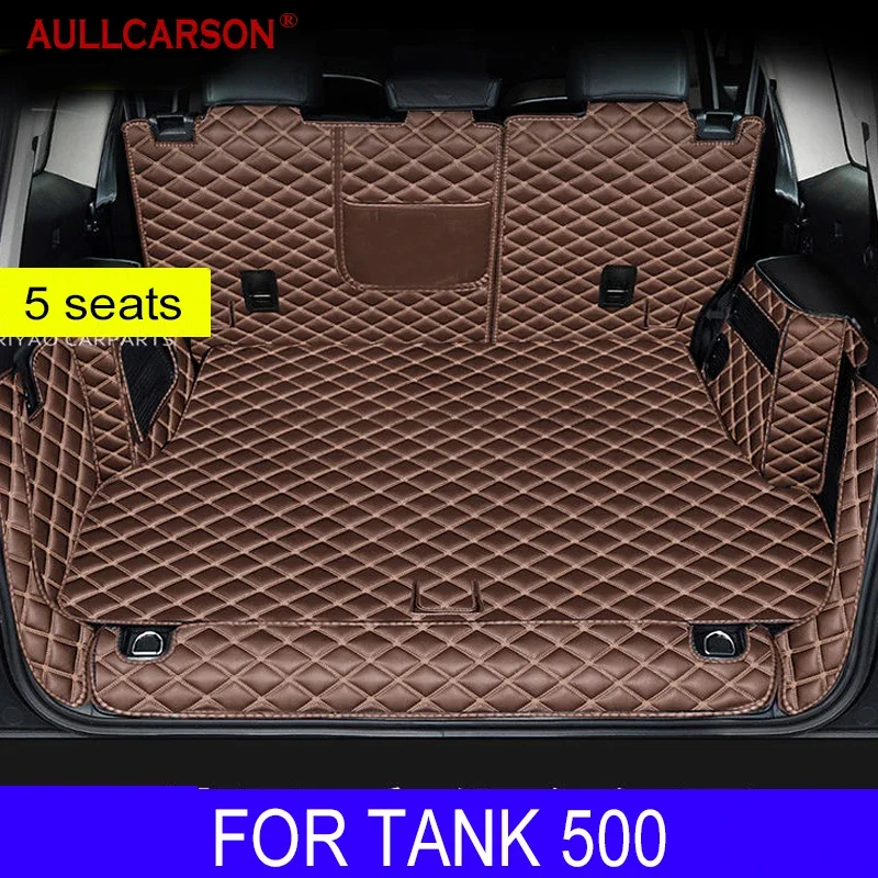 For Tank 500 2023 2024 Full Coverage Trunk Mat Leather Durable Cargo Liner Boot Carpets Interior Decoration Accessories