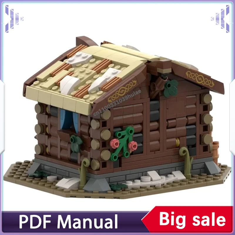Nordic Rural Viking Trading Post MOC Building Blocks Medieval Market Village DIY Brick Gift Ornament