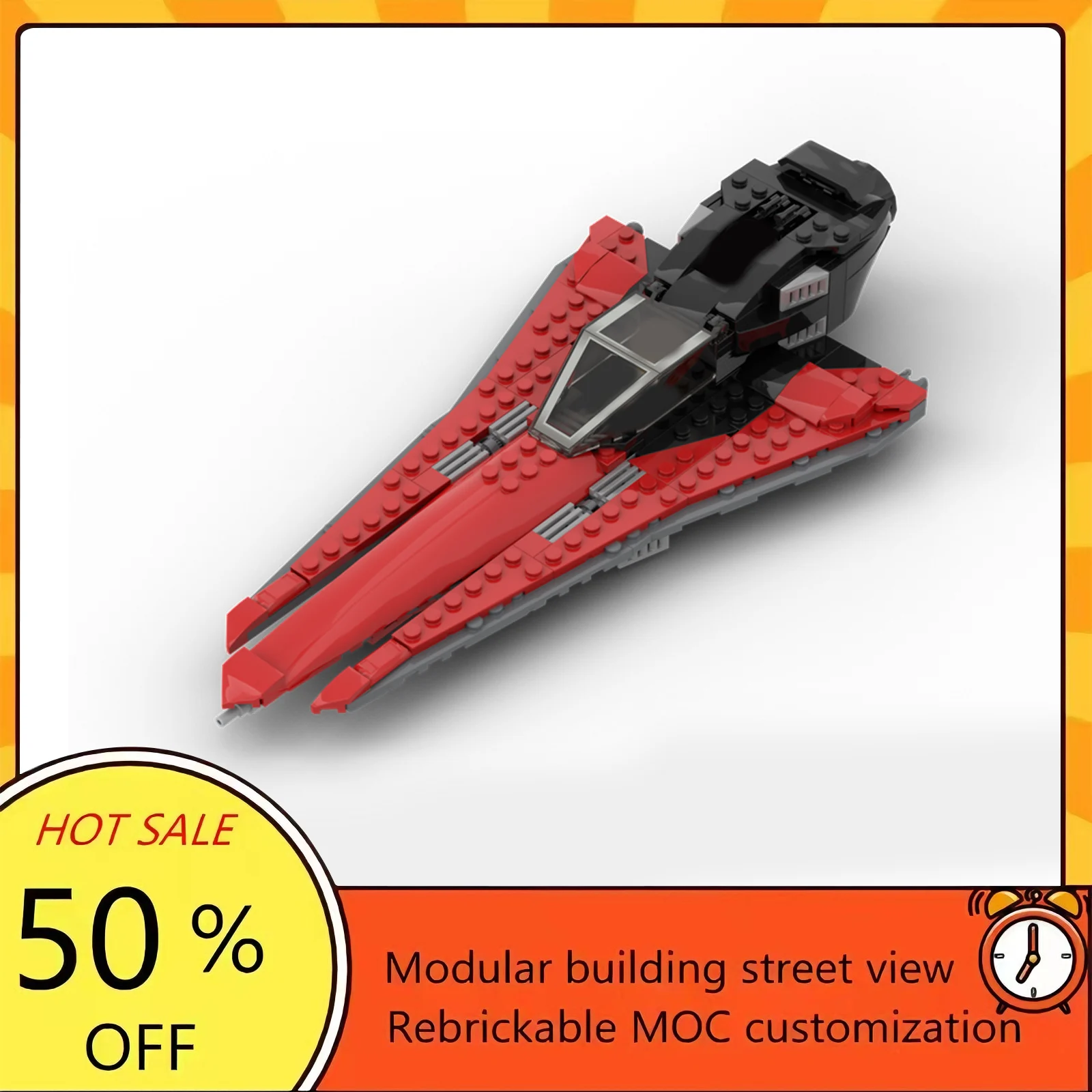 

Набор для сборки космического корабля из 234 деталей, популярная модель по мотивам фильма «Звёздные войны», модульные строительные блоки, технологичный подарок, игрушка для детей на праздники