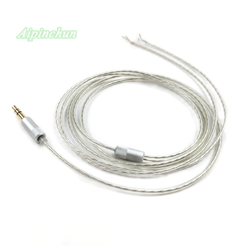 Aipinchun 3.5mm 3-폴 라인 타입 잭, DIY 이어폰 케이블 헤드폰 수리 교체 OFC 와이어 코드 A39