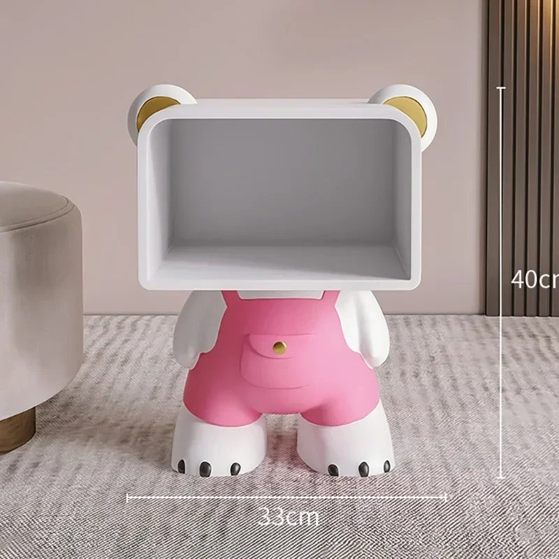 Nordic Modern Bedside Table Led Night Light Bedroom White Storage Nightstands White Minimalist Armarios De Dormitorio Furniture image 2