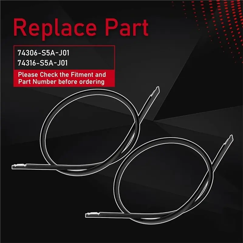 Weather Stripping Roof Drip Molding For 2001-2005 Honda Civic ES Sedan 4D DX/EX GX/LX Models 74306-S5A-J01 74316-S5A-J01