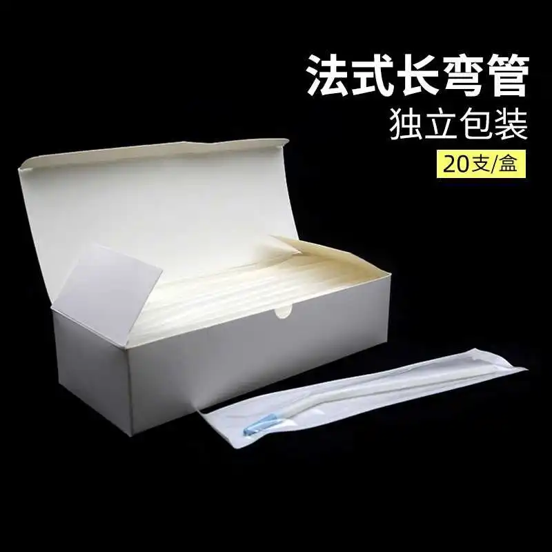 

20pc/box Disposable Saliva Ejector Surgical Suction Tips Dentistry Clinic Suction Tube Long Slim Type Dental Saliva Ejector Tool