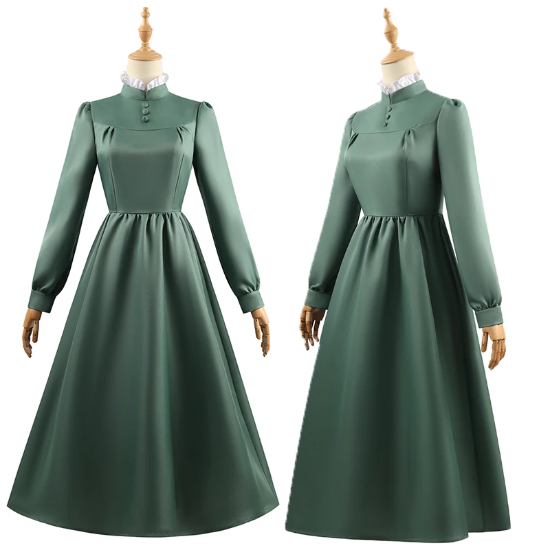 อะนิเมะคอสเพลย์โซฟีชุดแฮตเตอร์เครื่องแต่งกายชุดยาวผ้ากันเปื้อนหมวกของขวัญผู้หญิงฮาโลวีนบทบาทชุดปาร์ตี้เครื่องแต่งกาย