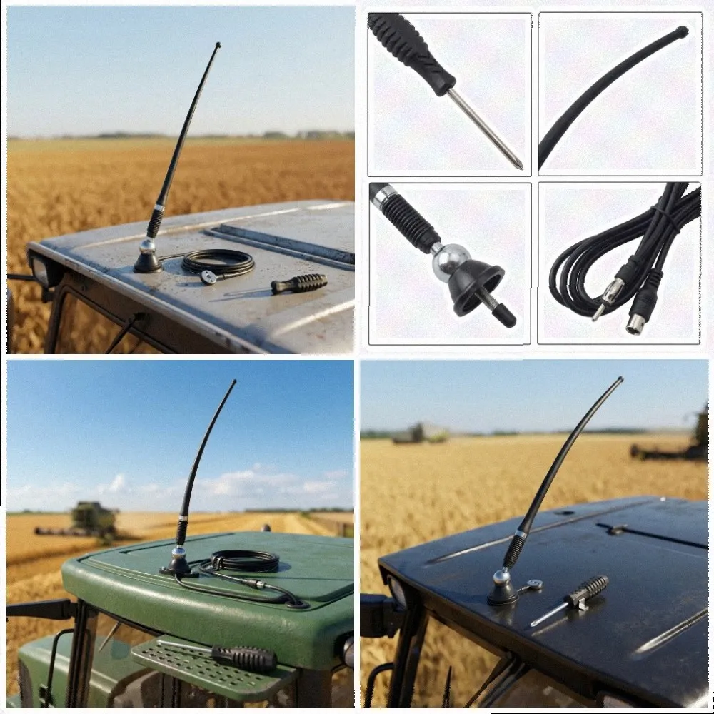 RMA60 Rubber Radio Antenna for Kubota L4701 For Massey For Ferguson 2615 For Ferguson 455 For Yanmar YM450 4045D