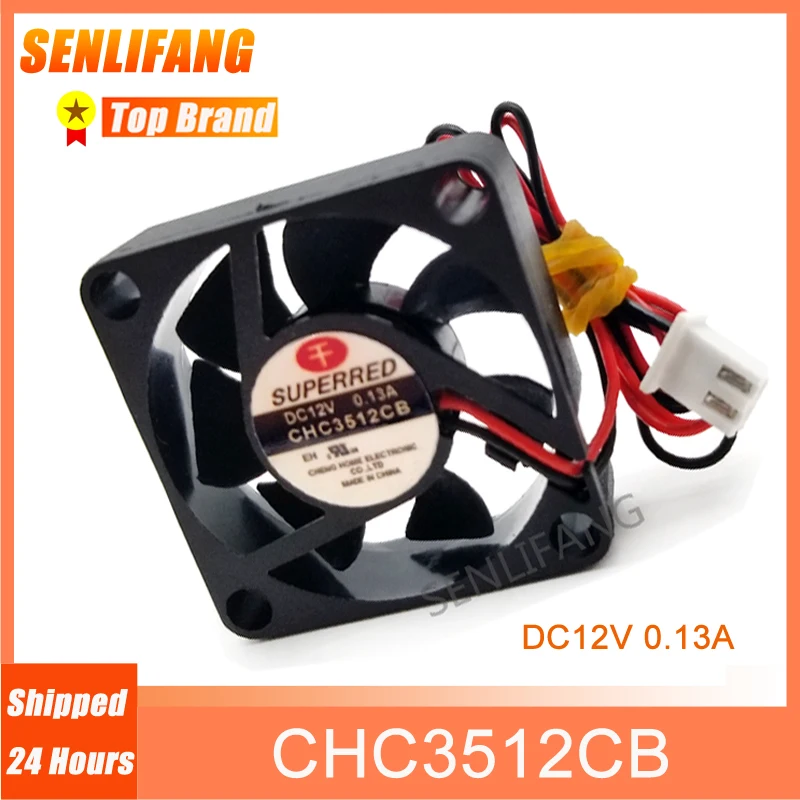 

NEW 3510 Fan CHC3512CB For Superred Cooler 2-Line DC12V 0.13A 35x35x10MM Server Cooling