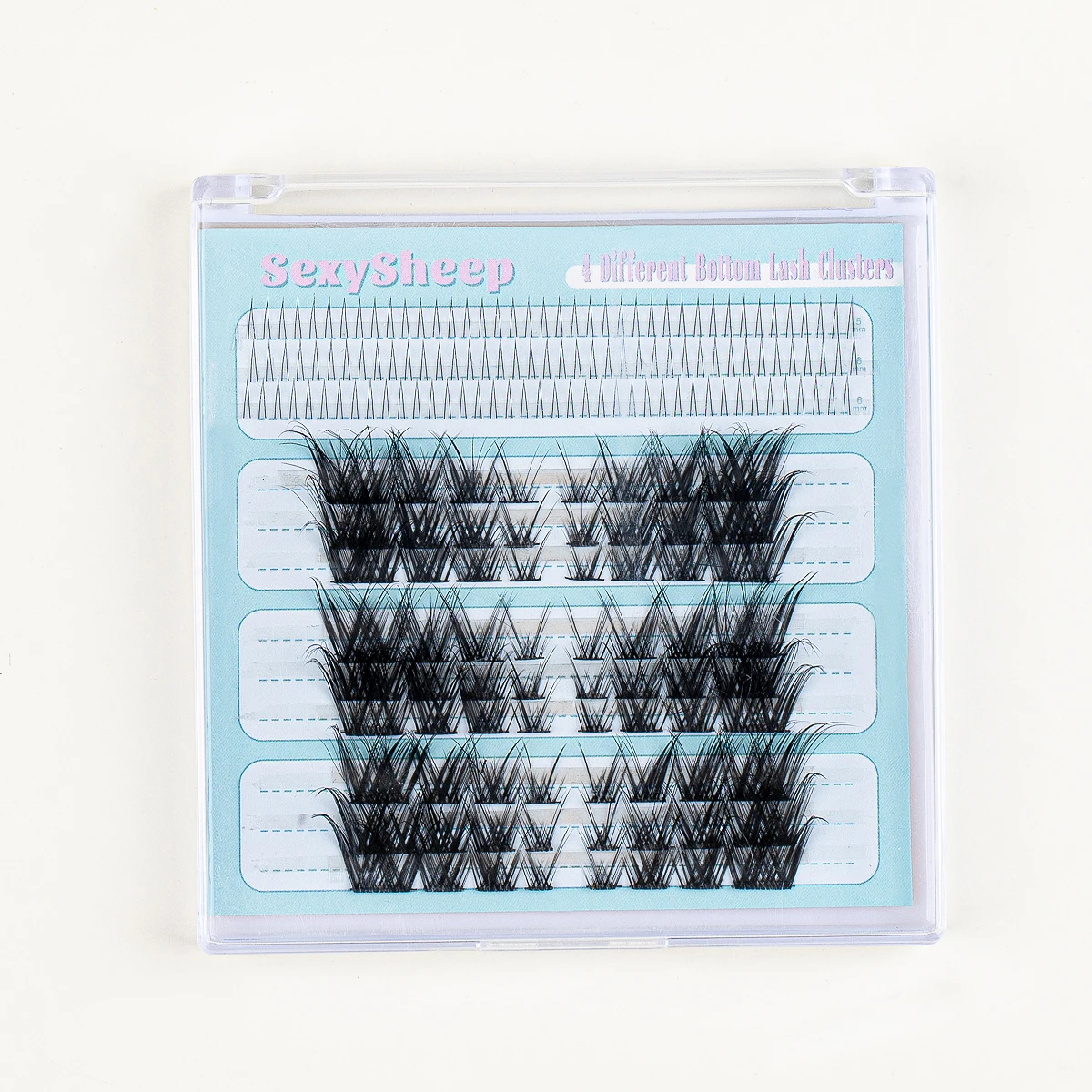 Eyelash gift box DIY Lash Clusters Set Individual Lashes Extension lash glue*1 remover*1 tweezers*1 eyelashes*6 brush*4 festival