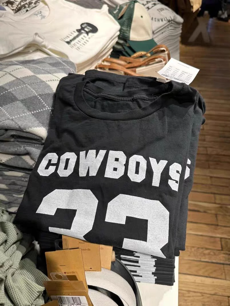 Cowboys 33 Vintage T-Shirt Women Summer Black Round Neck Cotton Short Sleeve Tees Female Streetwear Casual Rock T-shirts Y2k