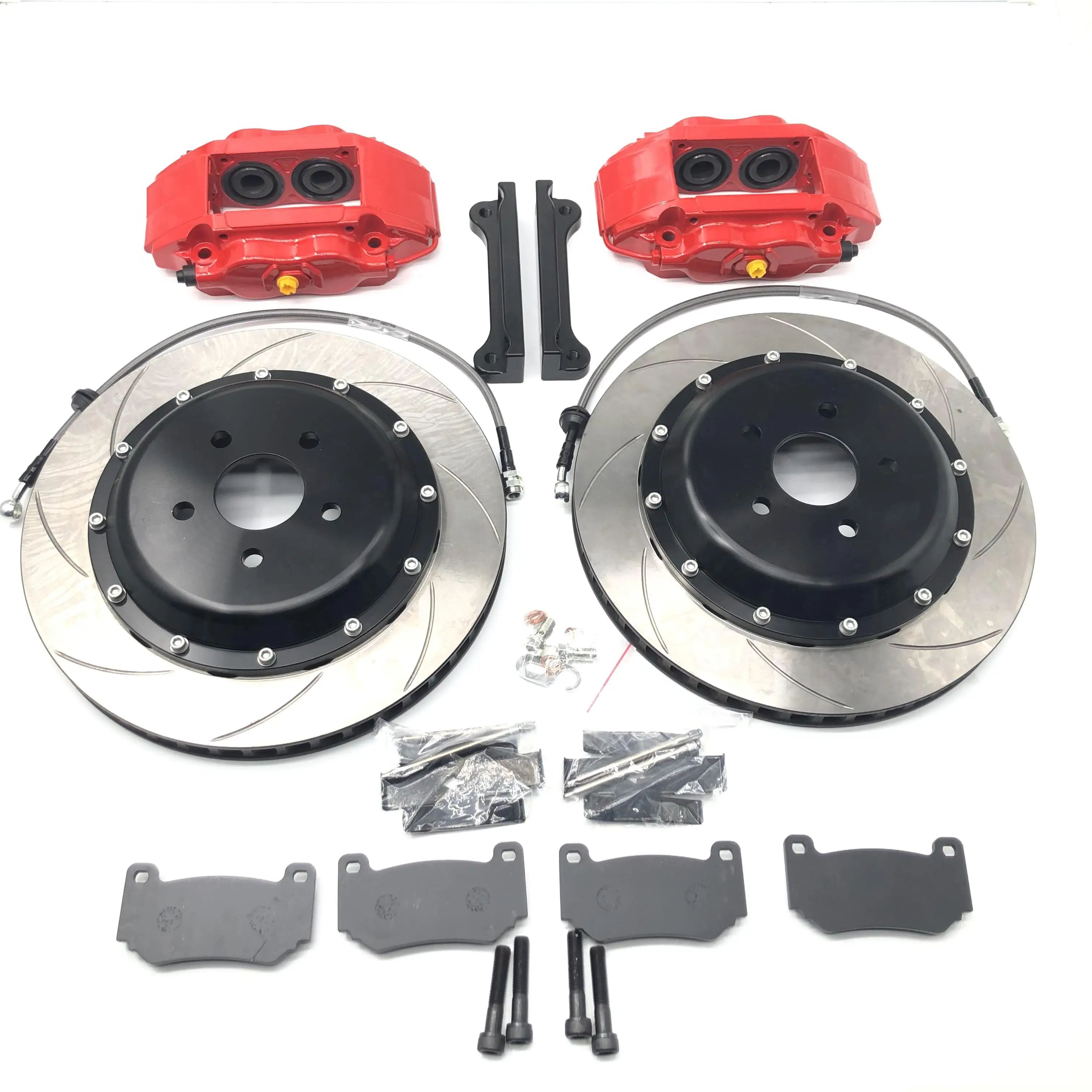 Jekit High-Performance 4-Pot Brake Caliper 300*24mm Grooved Disc Front Wheel Fit for Miata 1999 (NB) for  A6 Models