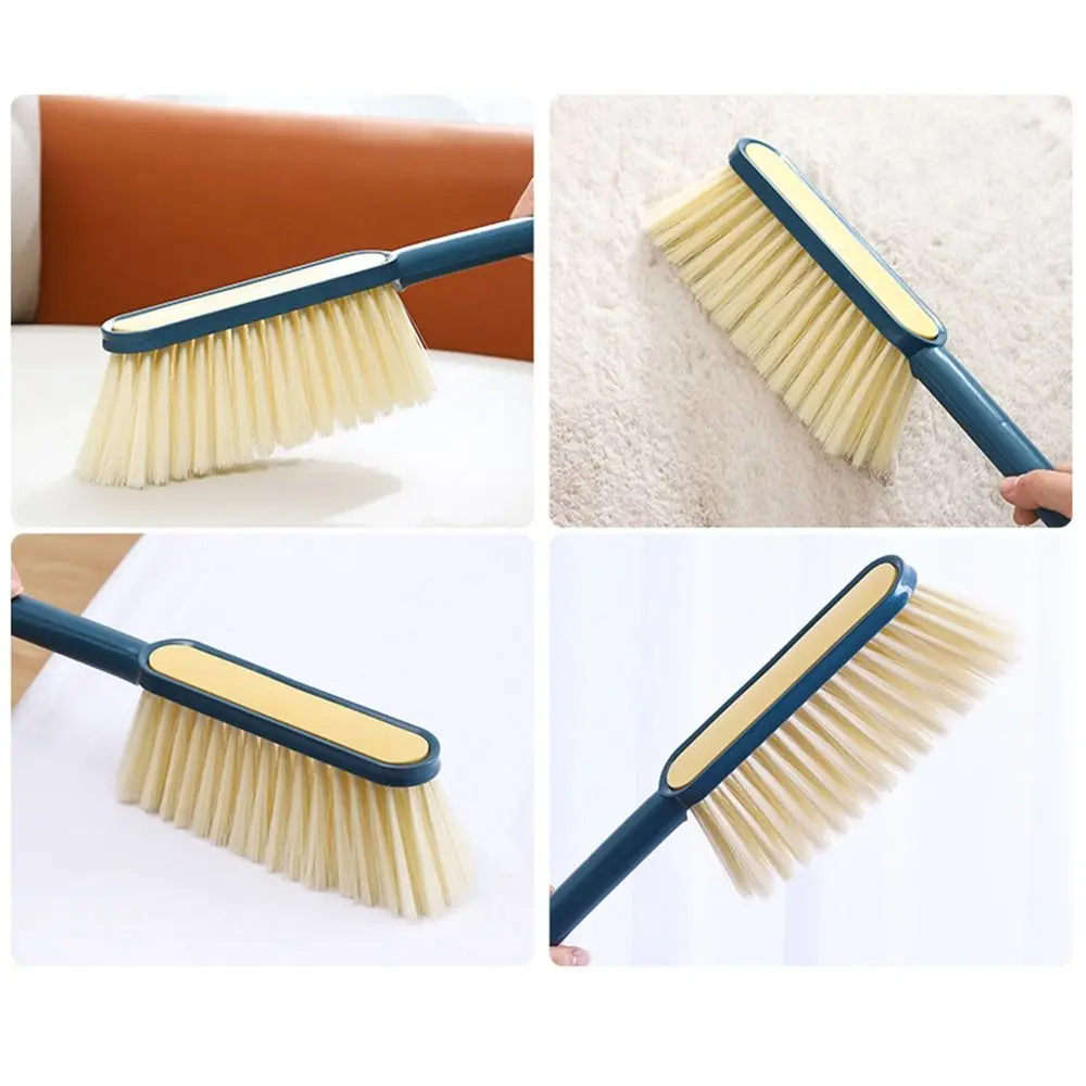 Soft Bed Sweeping Brush Comfort Save Time Long Handle Hand Broom Brush Easy Clean Hanging Hole Furniture Cleaner Car