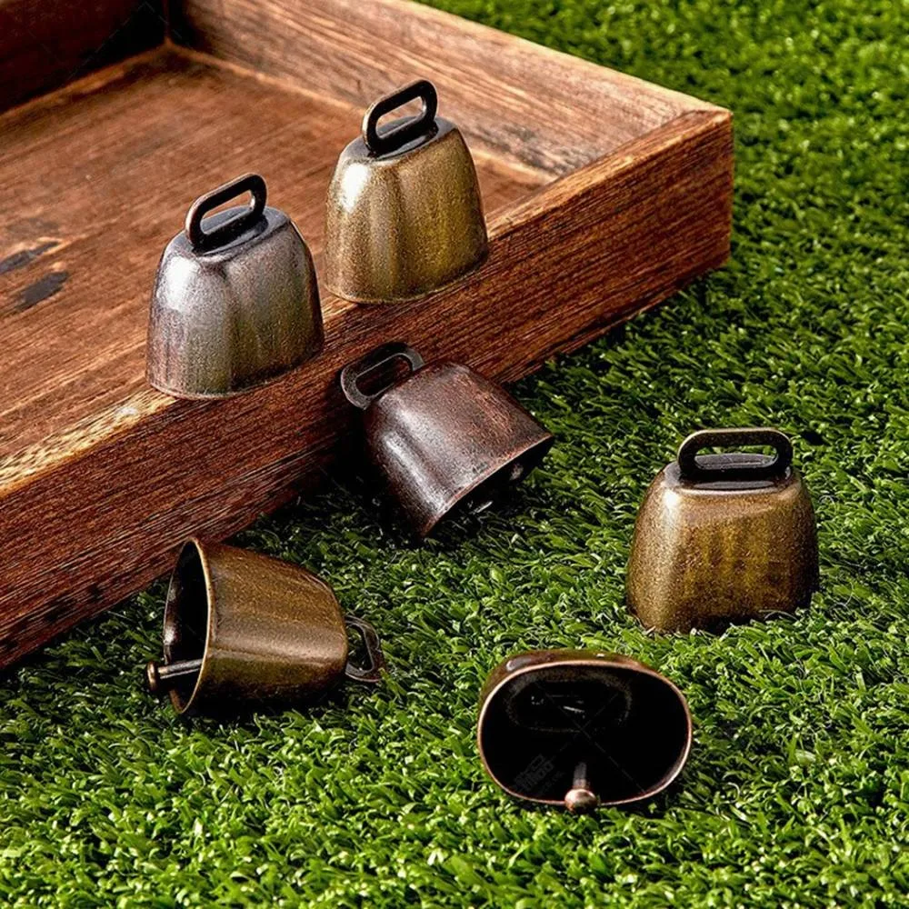 Ringings grazing bells crisp 농장 금속 레트로 룩 방목 말 다리미, 35*34.6*24mm 동물 분실 방지 종