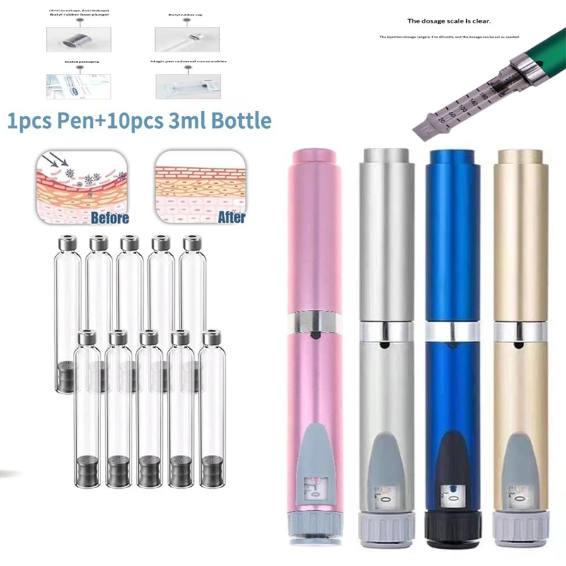 »Magic Pen Tattoo Pen Kit Cartridges 3ml Empty Cassette Bottle Individual Packaging Sterile Set For Lilly Insulin Pen Universal
