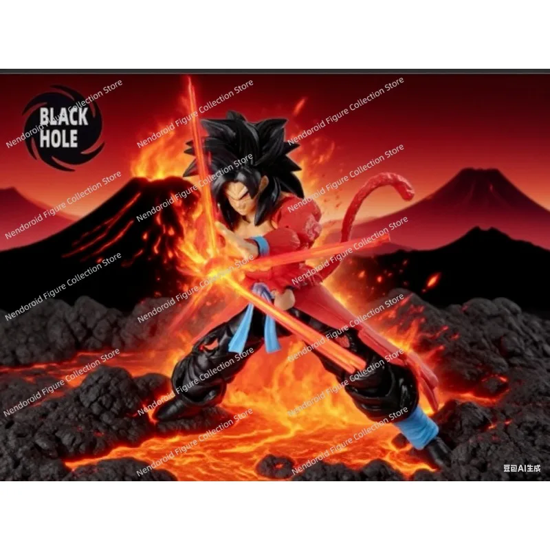 

News Black Hole Dragon Ball Z Action Figure SHF Super Saiyan 4 GT SSJ4 Untamed Power Son Goku Anime Figure Model Statue Toy Gift