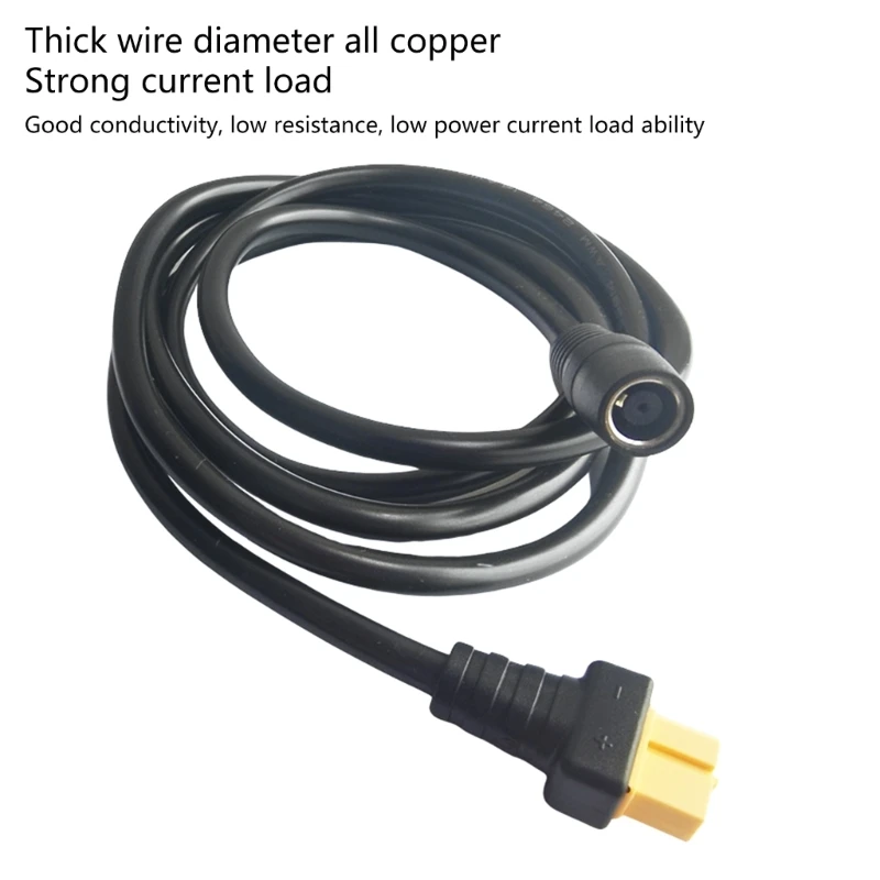 كابل توصيل M17B XT60 إلى DC8mm كابل طاقة نحاسي 14AWG للألواح الشمسية