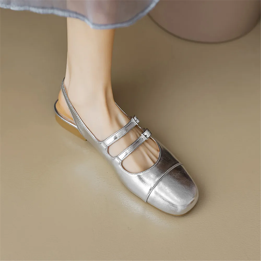 FEDONAS Loafers Shoes For Women Genuine Leather Slingbacks Summer Casual Shoes Woman 2024 Soft Comfort Flats Shoes