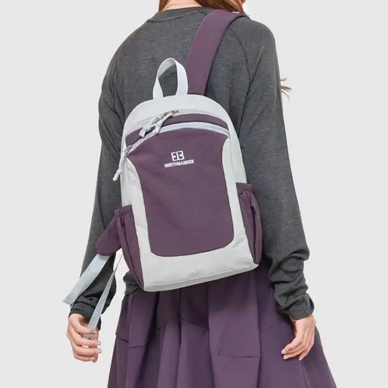 

Новый водонепроницаемый нейлон с несколькими карманами, боковые карманы на шнурке, регулируемые ремни на молнии, прочный для ежедневных поездок на работу